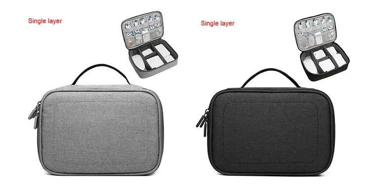 Portable Travel Cable Bag Wires Charger Electronic Accessories Digital Gadget Devices Divider Organizer Case Cosmetic Kit Pouch