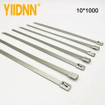 

201/304 / 316 Hot Sale Manufactory Stainless Steel Cable Ties Self Lock Zip Tie 10mm Width 1000mm Length,100PC