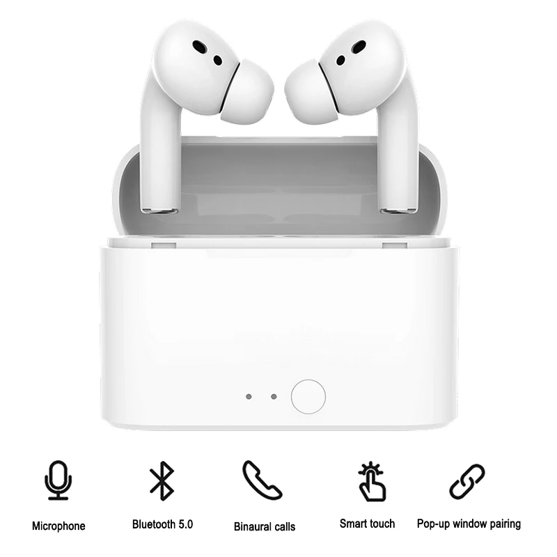 Pro TWS Wireless Bluetooth Earphone Earbuds Noise Reduction with mic Sport Headset for Android IOS Smart Phone
