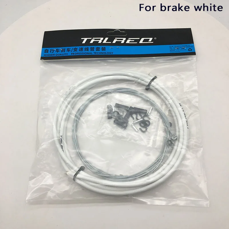 For Brake White TRLREQ 4/5 мм MTB дорожный велосипед велосипедный тормоз/переключатель линия автоматической фокусировкой горный велосипед высокая прочность велосипедные аксессуары регистрация - Цвет: For Brake White