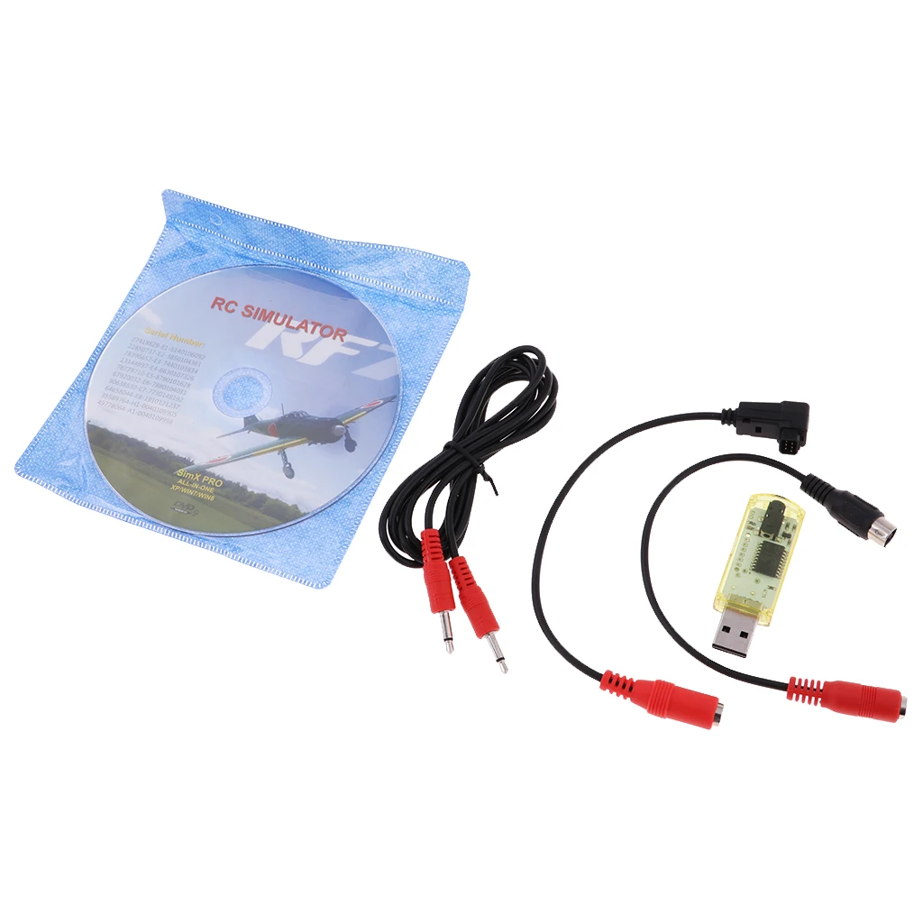 G7 22 In 1 USB Flight Simulator RC Simulator For G7 G6 G5.5 G5 PH4.0 RC Simulator Flight Simulator Cable for G7 Transmitter
