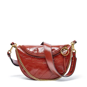

Cow Leather Women's Waist pack Fashion Female Women Messenger Bags Designer Handbags High Quality Shoulder Bags Bolsas Feminina