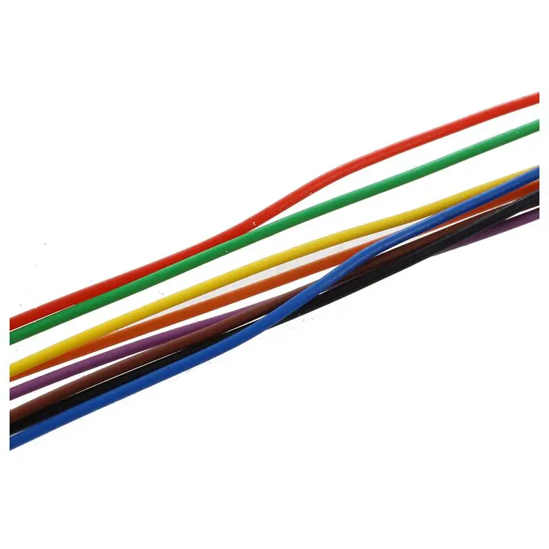 P/N B-30-1000 200 м 30AWG 8-жильный Цветной изоляции Тесты упаковки кабеля