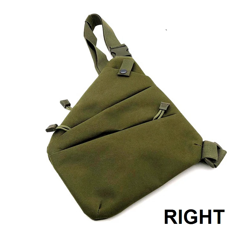 Тактический Пистолет кобуры левый и правый плечо сумка для хранения телефона сумка Противоугонная Универсальный пистолет чехол для Glock 17 19 Скрытая переноска - Цвет: Army green Right