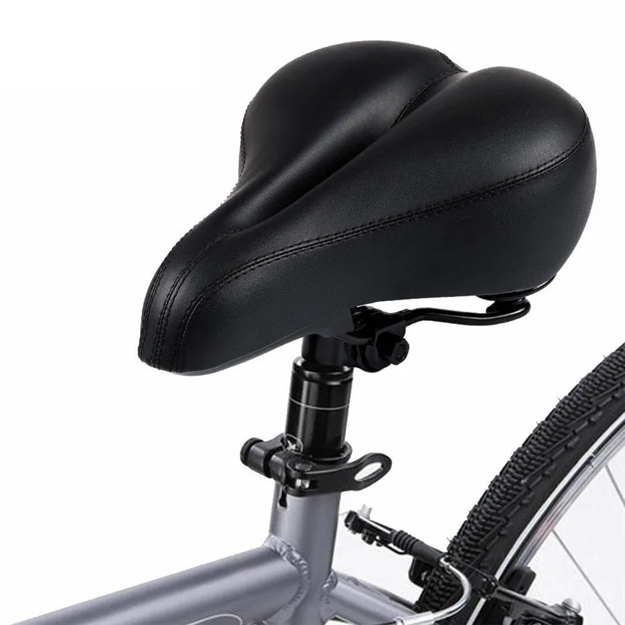 Yafee Bicycle Saddle Gel Material Comfortable Wide Butt Saddle Cruiser