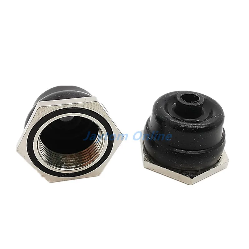 Toggle Switch Rubber Cap Rocker Switch Waterproof Cover 5pcs M12 * 1.0 12MM Toggle Switch Waterproof Cap With Hexagonal Metal Edge
