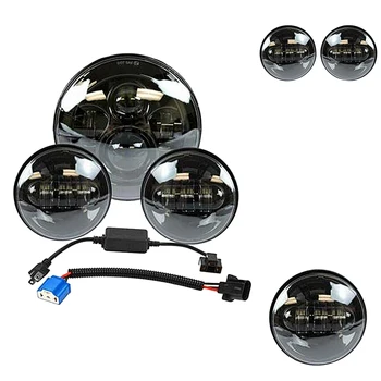 

DHBH-for Motorcycle Light Electra Glide Softail for LED Headlight with 4.5 Inch Fog Lamps