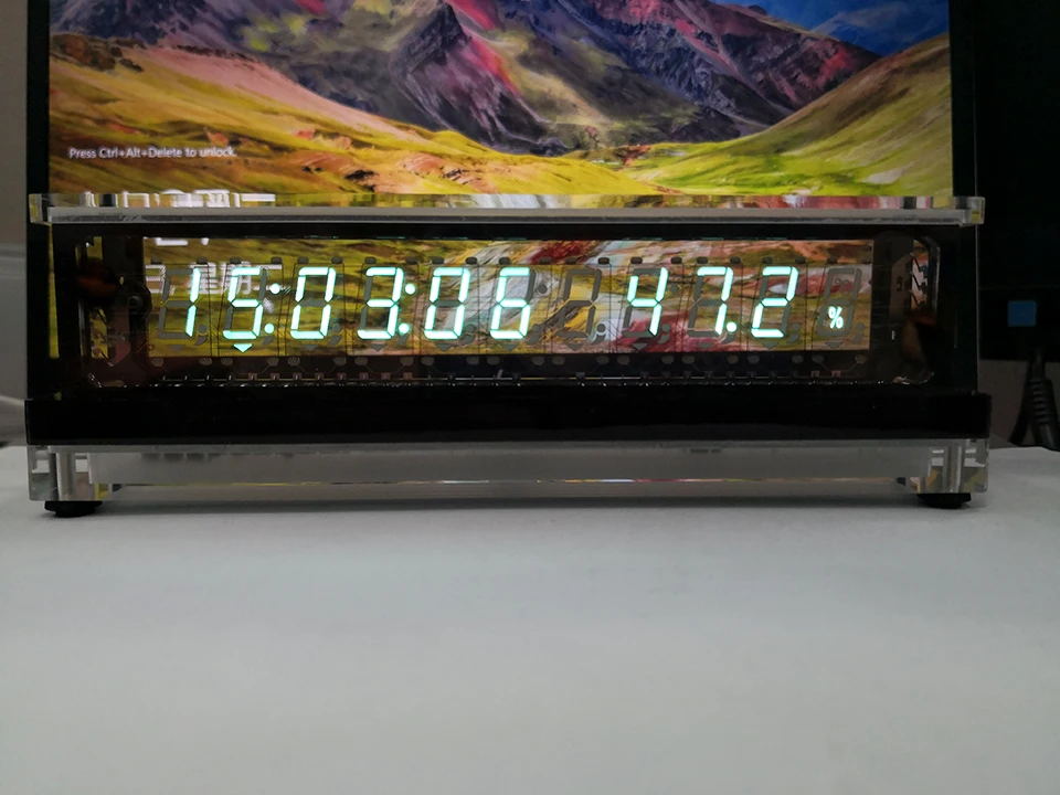 Relógio Vfd Transparente Tela Vfd Ds3231 Módulo de Alta Precisão sem Fio Temperatura e Umidade tipo c Fonte de Alimentação Gif Criativo - Imagem 5