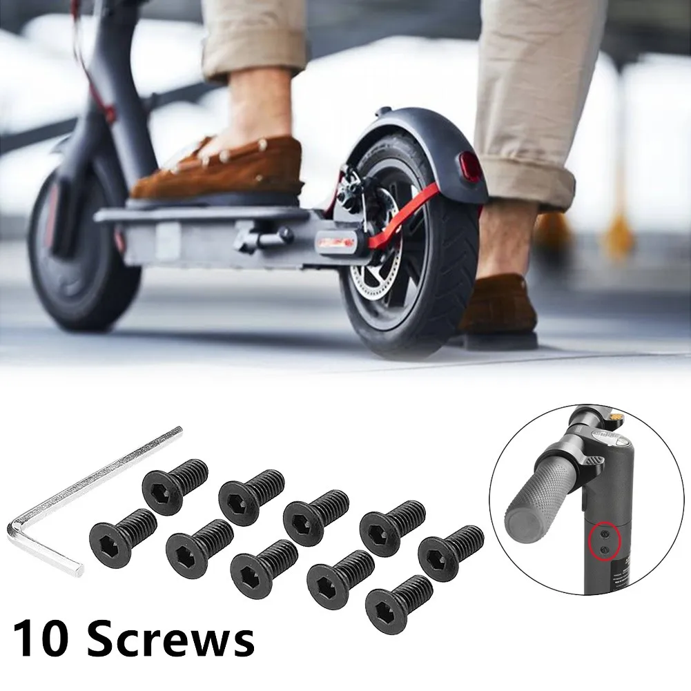 Scooter Screws Bolts With Wrench For Ninebot ES1 ES2 ES4 Electric Scooter Forehead Pole To Base Mounting Screws Kit