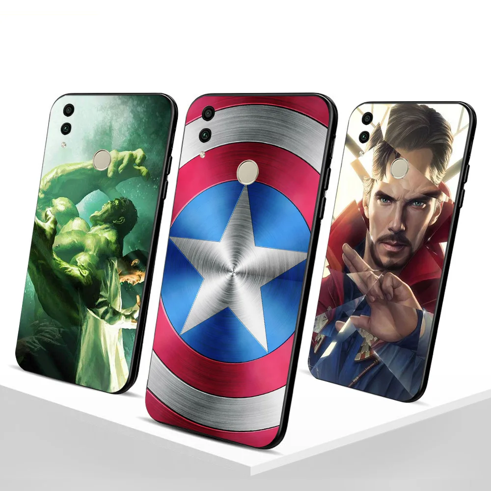 

Captain America Funda For Huawei Honor 6X 8X 9 9 lite case for Honor 10 10 lite Phone cover for case Honor 9 lite 8X Shell