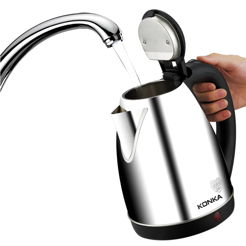 KONKA 1.8L Электрический чайник из нержавеющей стали 1500 Вт портативный дорожный водонагреватель
