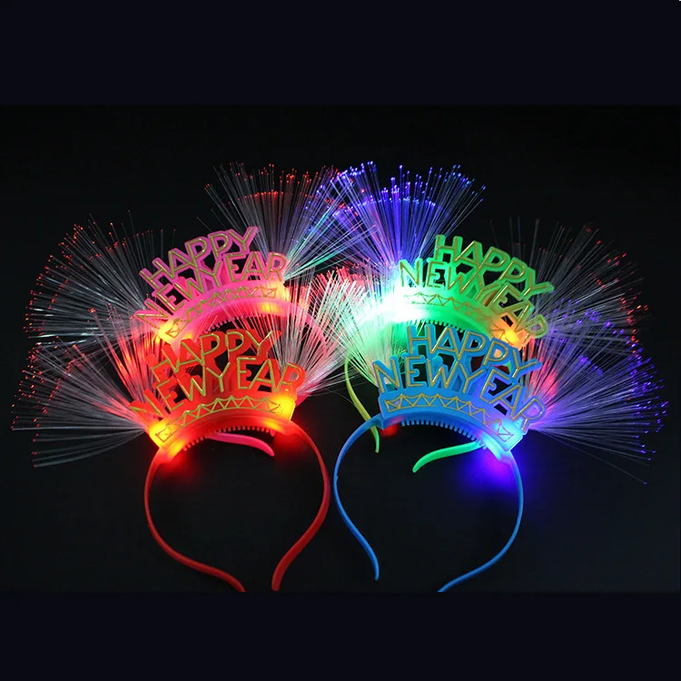 Очки с мигающими светодиодами светящиеся вечерние декоративные сверкающие с подсветкой повязка на голову фестиваль Свадьба год сверкающие принадлежности для вечеринки - Цвет: 2