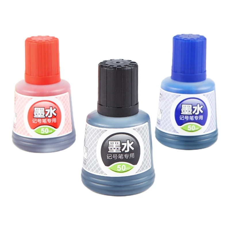 50ml Refill Ink Erasable Whiteboard Marker Pen Inks Instantly Dry