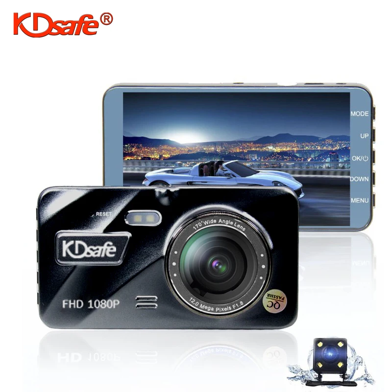 Автомобильный видеорегистратор KDsafe HD 1080P автомобильная мини-камера 4 &quotIPS