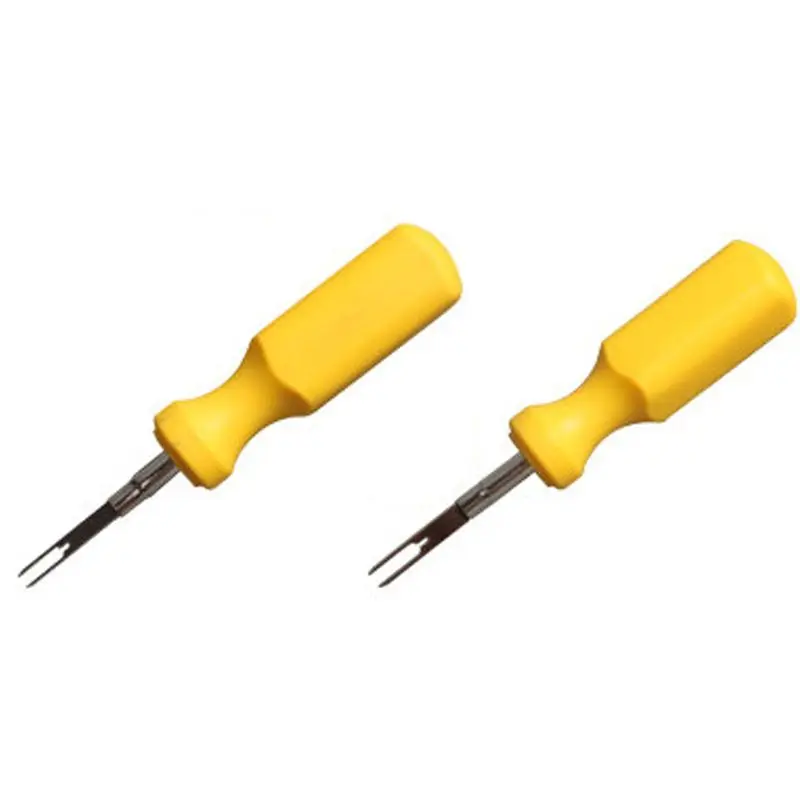 

2Pcs 3mm+2mm Electrical Terminal Connector Removal Tool with Plastic Handle Kit