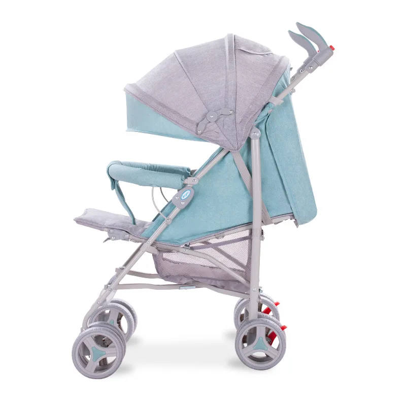 LazyChild Portable Lightweight Baby Stroller Can Sit Lie Down Folding Shock Absorber Light Travel Pushchair Umbrella Cart
