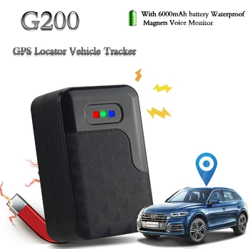 

6000mAh Battery GPS Tracker G200 For Vehicle With Super Magnet Car Tracking Device Build-in GPS/GSM Antenna Anti-tamper Alarm