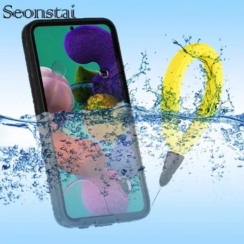 

For Samsung Galaxy A51 4G Waterproof Case 360 Full Protect IP68 Diving Cover for Samsung A51 Etui Shockproof Outdoor Sport Cases