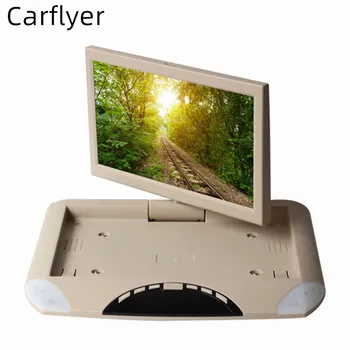 

carflyer 10.1 Inch Car Monitor Flip Down TFT LCD Automobile Roof Mount Ceiling Monitors With 2 av in support reverse rearview