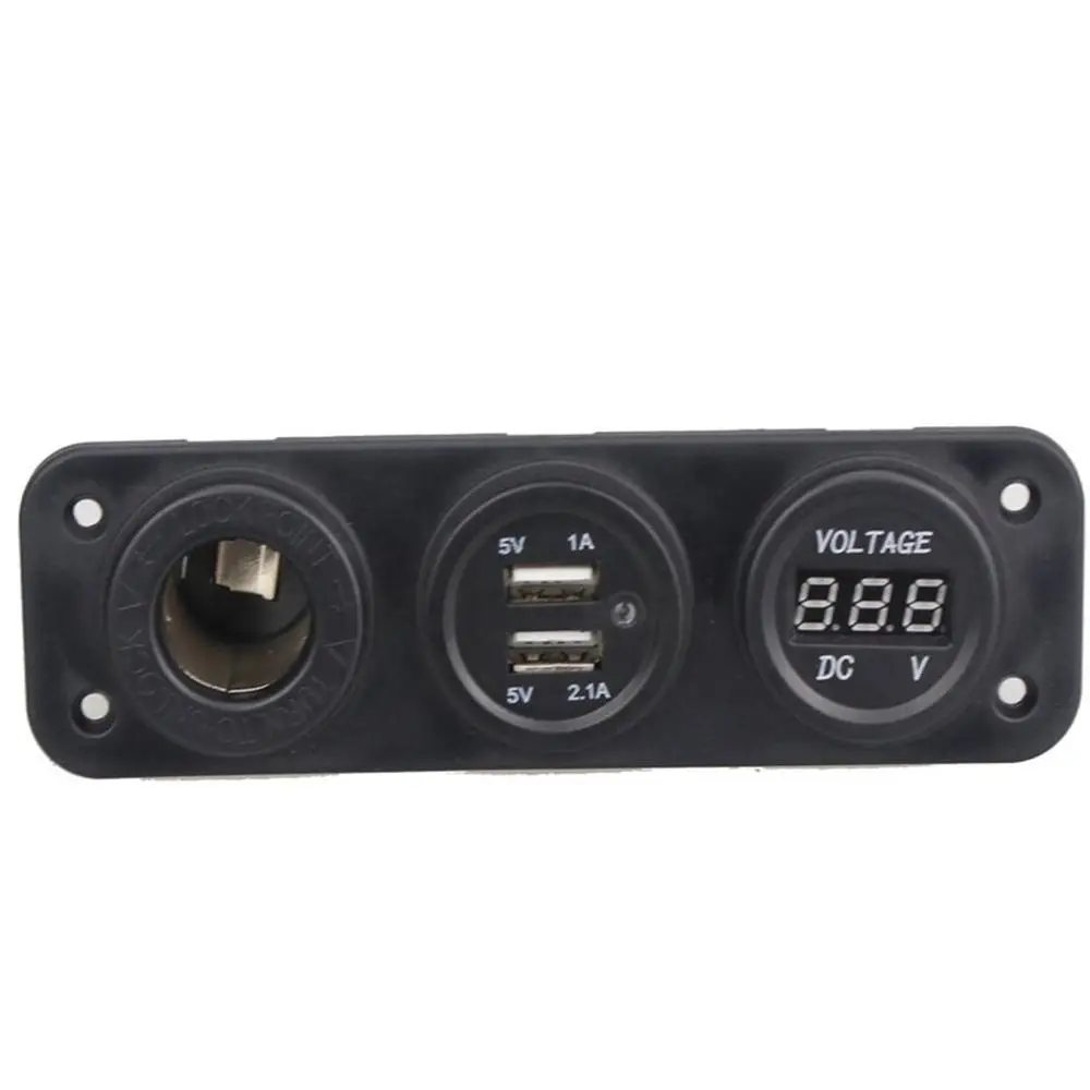 Автомобильный прикуриватель 12 В двойной разъем Usb адаптер зарядное устройство цифровой вольтметр автомобильные аксессуары легко установить