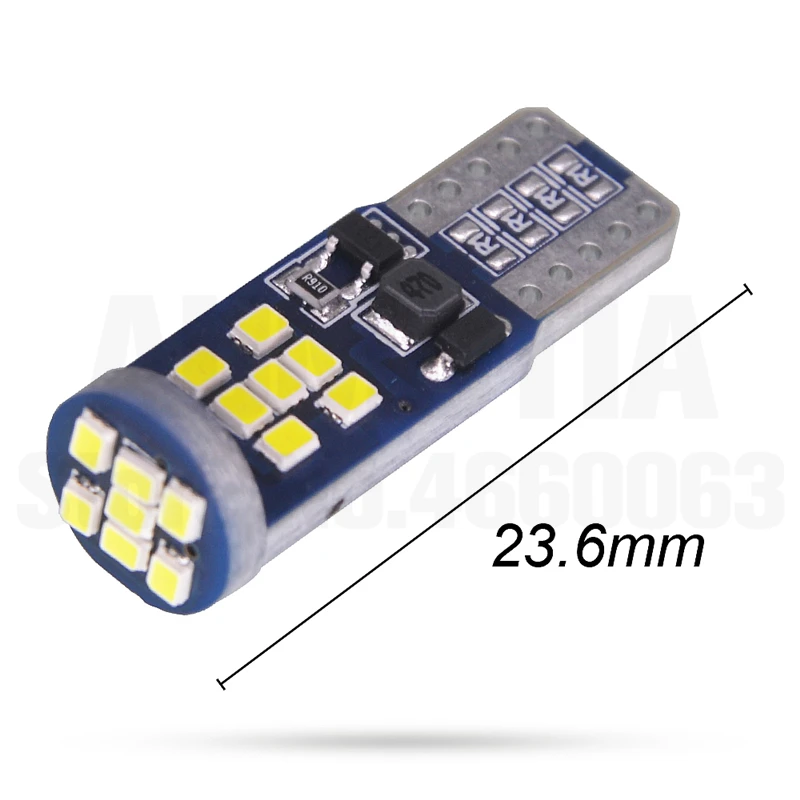 200x CANBUS 350lm супер яркий smd T10 Автомобильный светодиодный светильник W5W 18 21 светодиодный s авто внутренний боковой светильник s лампа номерного знака - Испускаемый цвет: 6000k White