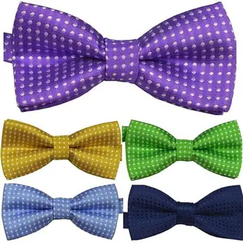 

Fashion Ties for Baby Girl Boy Child Pre Tied Bow Tie Party Wedding Dots Bow Tie Necktie Apparel Accessories for Kids