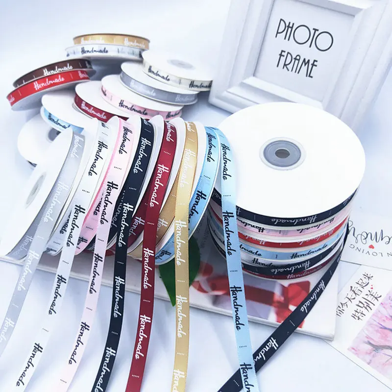 

5 Meters handmade Wrapping Ribbon Grosgrain 10MM DIY Gift Wrapping Ribbon Bouquet Ribbons Threaded handmade Ribbon