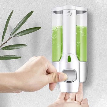 

Wall-mounted Shampoo Soap Dispenser | Bathroom, Shower, 350ml Manual Liquid Lotion Pump Dropshipping