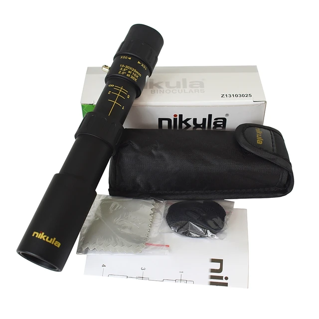 US $17.28 Original binoculars Nikula 10-30x25 Zoom Monocular Scope high quality Telescope Pocket Binoculo Hun