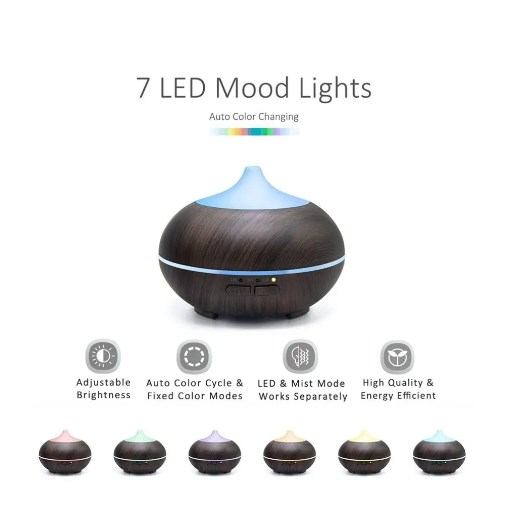

150ml Wood Grain Aromatherapy Machine Tip Mouth Humidifier Diffuser Incense Aroma Large Capacity Flavoring Machine Mini 12V 2017