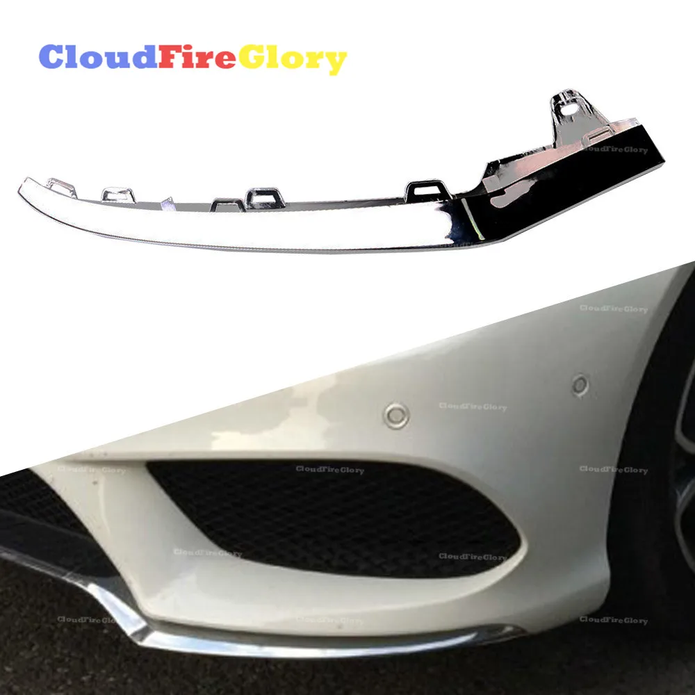 

CloudFireGlory For Mercedes W212 E350 2014 2015 2016 Left Or Right Front Bumper Chrome Trim Molding A2128852774 A2128852874