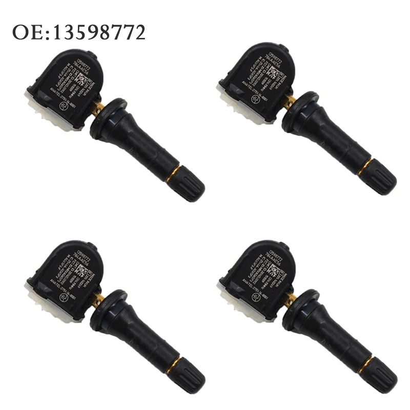 Датчик контроля давления в шинах YAOPEI 4 шт. TPMS для GMC Chevy Cadillac Buick 13598772 13586335|Датчик