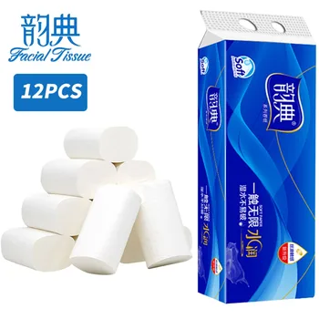 

2020 New Strong Soft 4-ply Toilet Paper Bath Tissue Giant Roll 12 Rolls Toilet Paper Roll Papier Toaletowy Papel De Baño#28