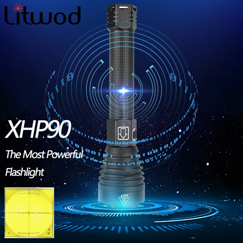 Litwod Z30 светодиодный фонарик чип XM-L2 U3 и T6 масштабируемый водонепроницаемый Расширенный выпуск алюминиевый светодиодный фонарь 5 моделей