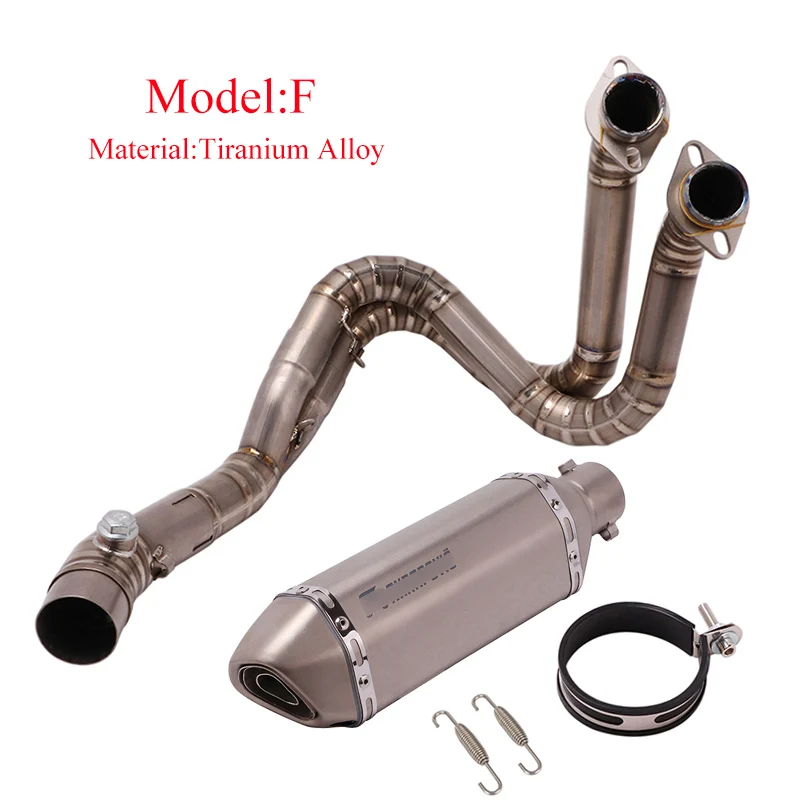 Слипоны для Kawasaki ER6N ER6F 650F/R 2012- полный глушитель выхлопной трубы мотоцикла коннектор передний соединитель трубы модифицированный Escape