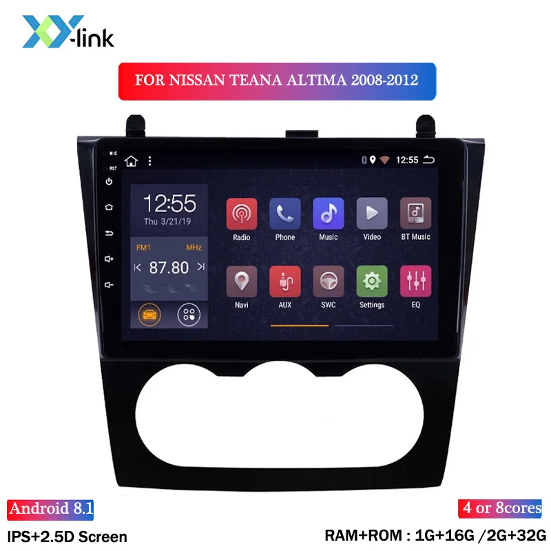 9 inch Android 8.1 full touch screen car multimedia system For Nissan Teana ALTIMA 2008-2012 car radio dvd gps navigation