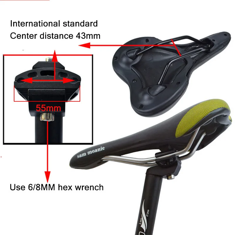 Bike Seat Post MTB Road Bike Seat Post 25.4/27.2/28.6/30.4/30.8/31.6*350mm Shock Absorber