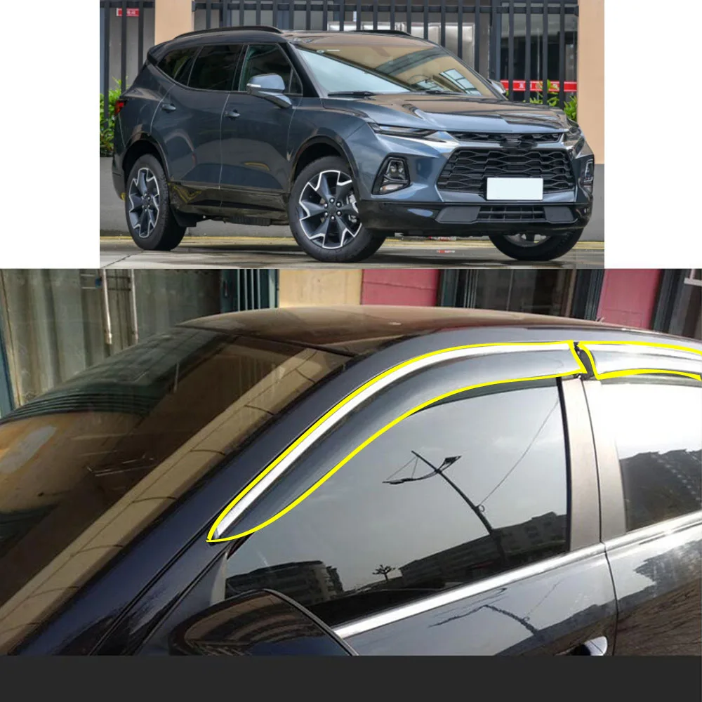 Стикер для кузова автомобиля пластиковое стекло ветрозащитный козырек от дождя
