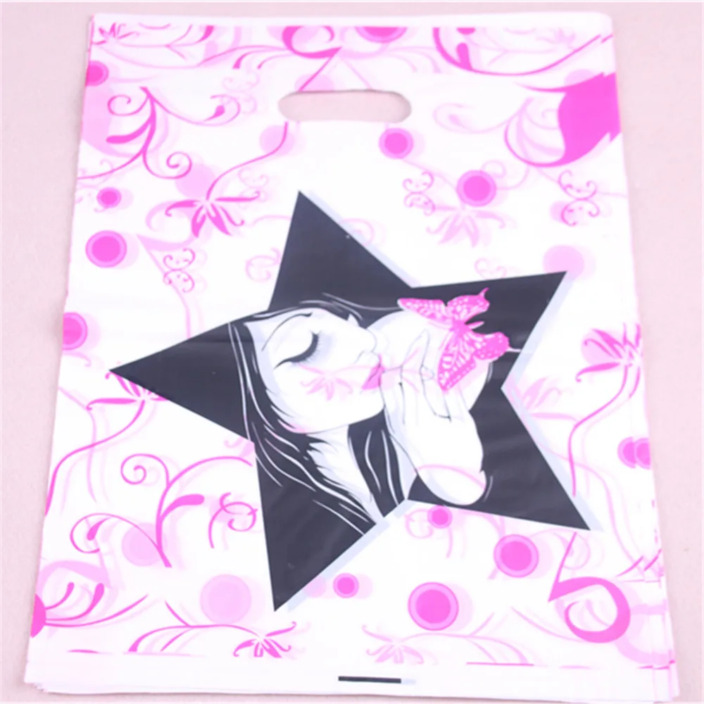 10 шт./лот большие пакеты для наращивания волос модные пластиковые покупок | Дом и