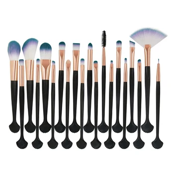 

20Pcs Face Brush Set Makeup Brush Kit Cosmetic Concealer Brush with Storage Bag for Foundation Eyebrow Eyeliner Blush Black/Gold