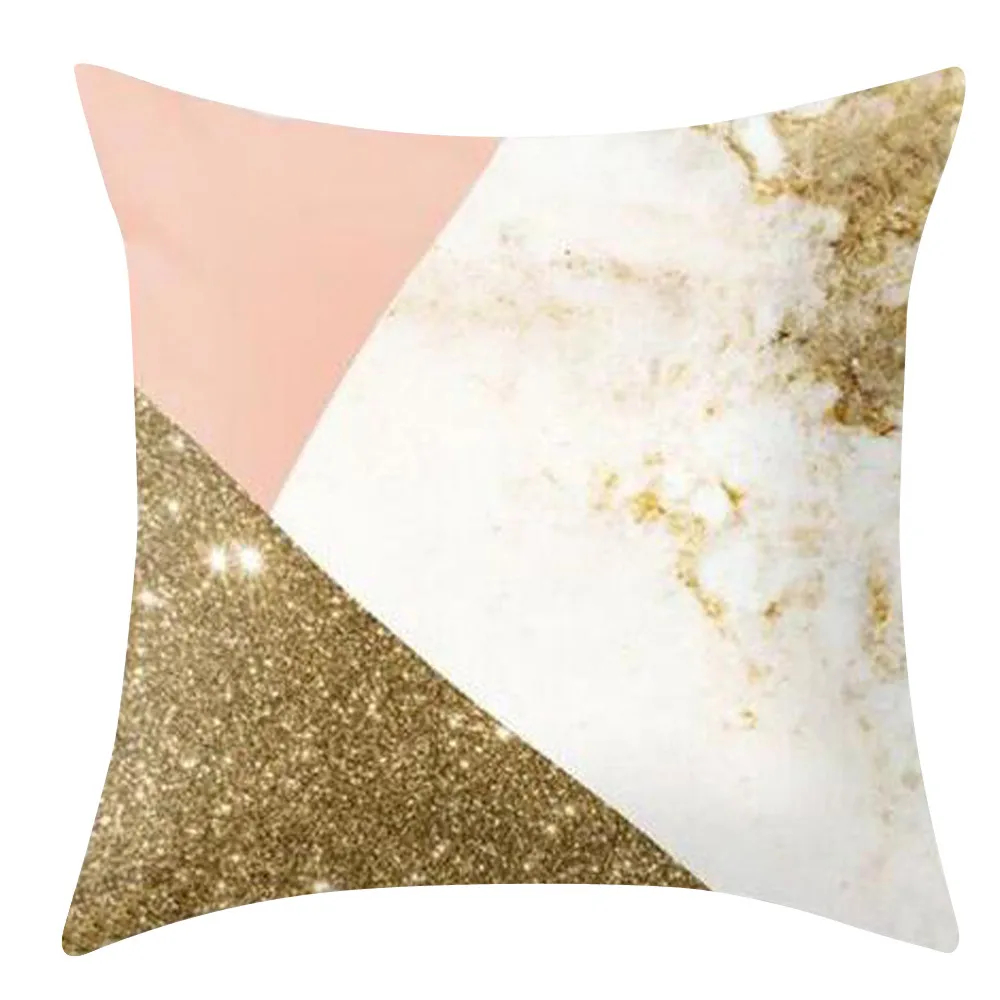 Декоративные подушки для дивана дома розовая черная Золотая подушка мягкая