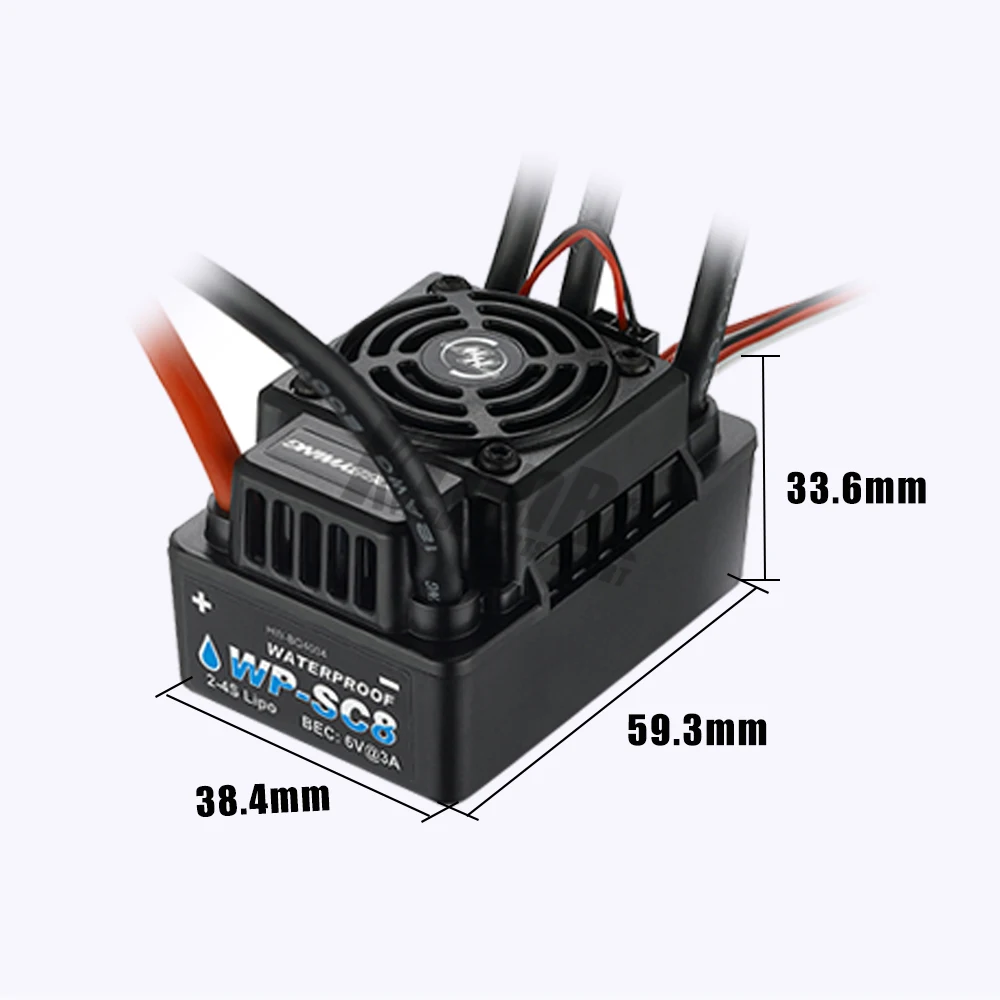 Hobbywing ERUN SC8 120A бесщеточный ESC+ 3660 2700KV/3300KV/3500KV/3800kv Бессенсорный двигатель+ программная карта для 1/10 RC автомобиля