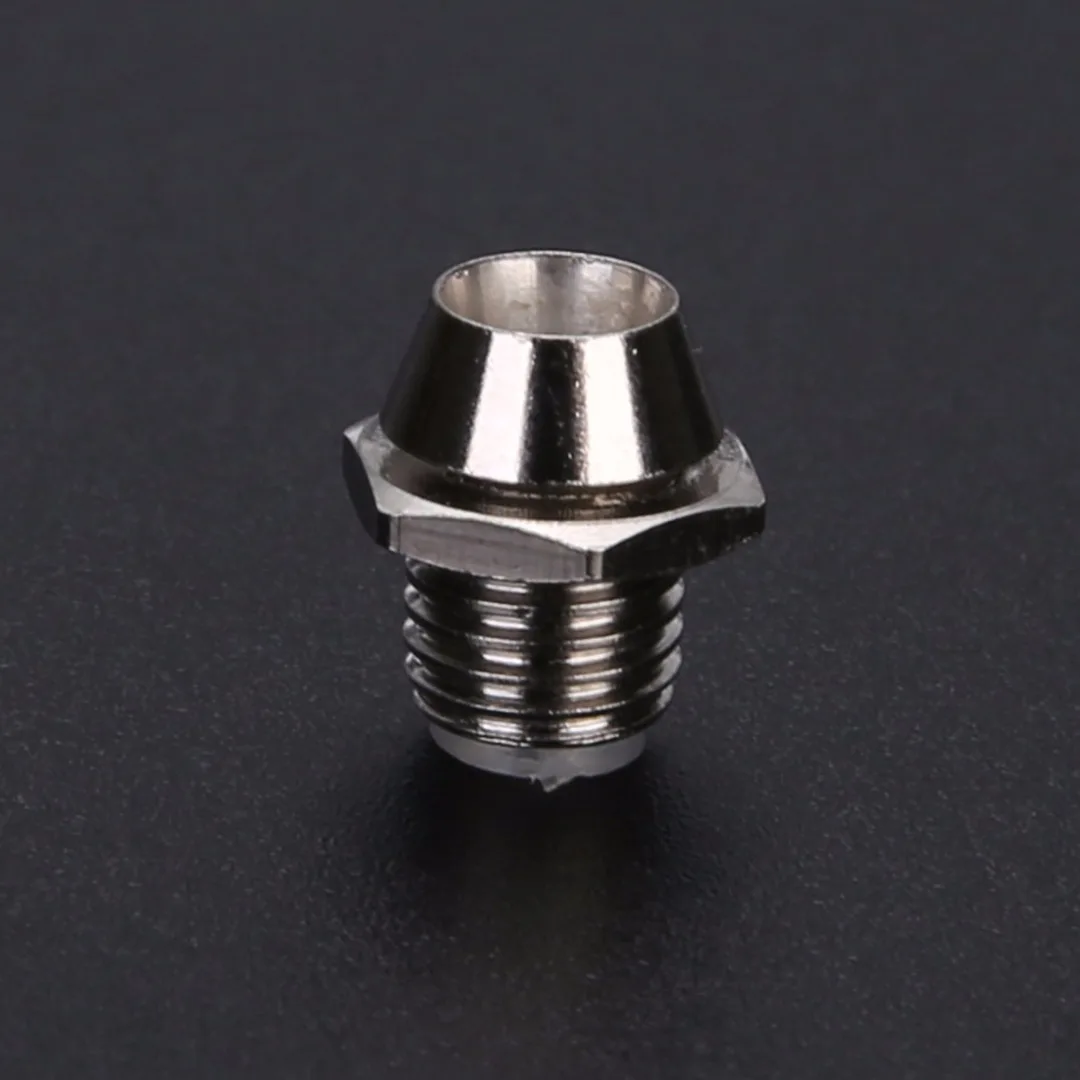 10pcs 3mm LED Lamp Holder Round Chrome LED Bezel Emitting Diode Metal Holder Luminous Tube Holder