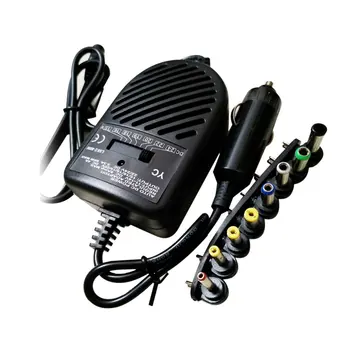 

Universal 80W DC Auto Charger Power Adapter With 8 Ports For Laptop Notebook Computer PC 15~24V Variable Voltage