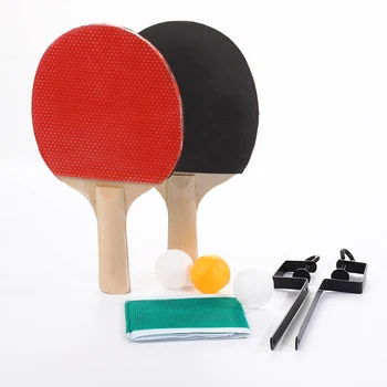 

Instant Portable Travel Table Top Tennis Ping Ping Balls Bats Net Fits Any Table High Quality Practical And Durable
