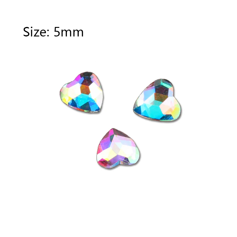 Heart Кристалл AB причудливый дизайн ногтей RhinestonesDIY художественное оформление ногтей и рукоделия - Цвет: Heart