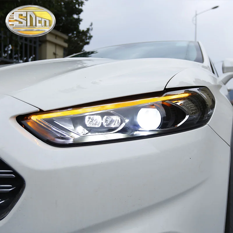 Автомобильный стильный светодиодный 2013- светодиодный чехол для фары для Ford Mondeo, светодиодный желтый указатель поворота