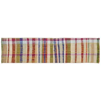 

Handmade Multicolor Vintage English Striped Rug Runner Rug 061x236 Cm-2'0''X7'9''