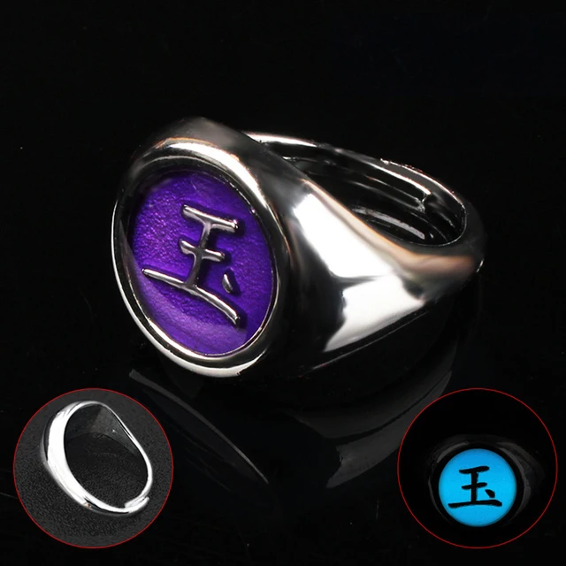 Japanese Anime Cosplay Luminous Ring Akatsuki Ladies Men's Accessories Props Finger Decoration Anillos Itachi | Украшения и