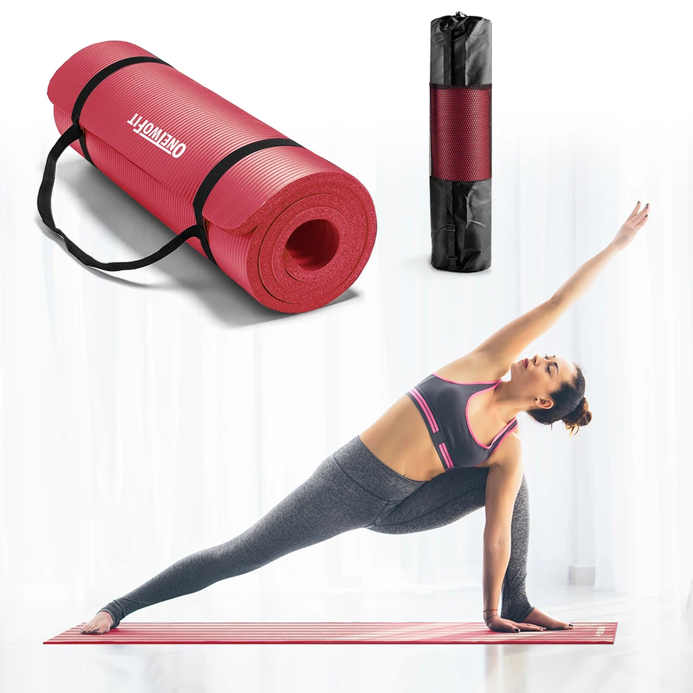 

10MM Yoga Mats Extra Thick Non-slip Tapis Sport Carpet with Carrying bag&Starp Fitness Gymnastics Mats Foam Pilates Exercises